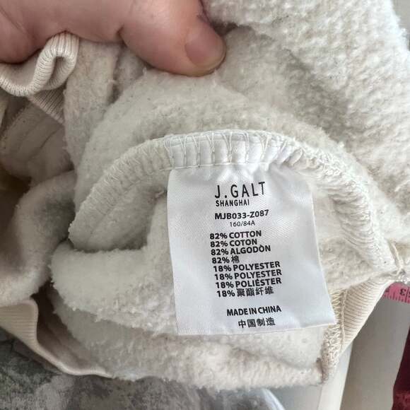 John Galt New York Crewneck Sweatshirt Off White Graphic Pullover - Picture 4 of 4